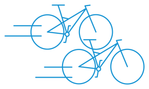 Bike events pictogram blue - Cycle Croatia