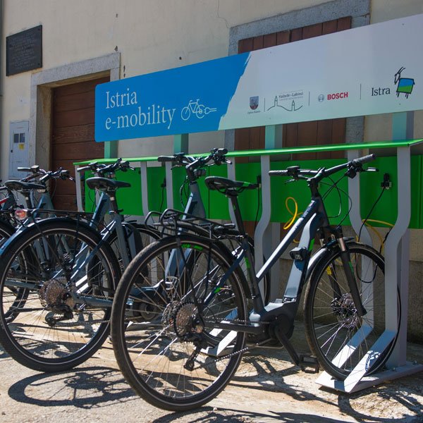 E-Bike Ladestation in Kaštelir